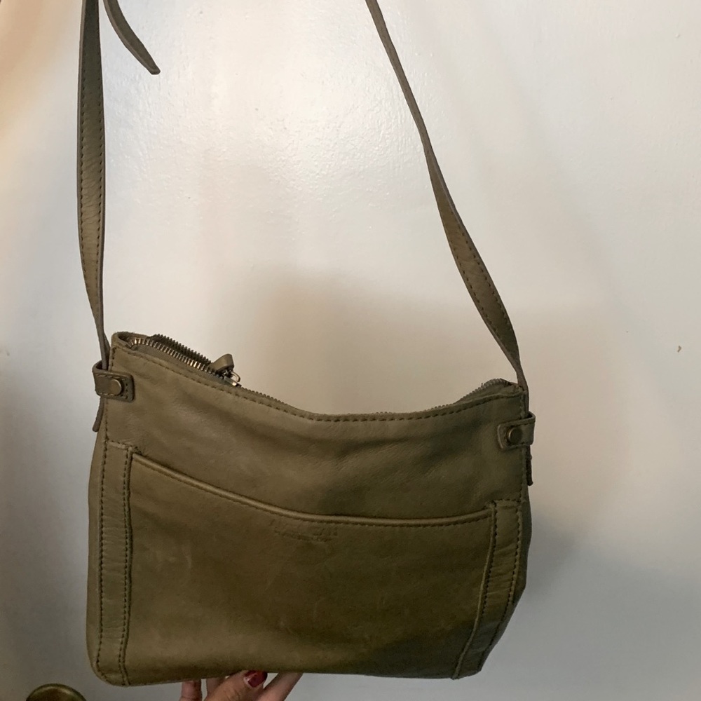 American Leather Co Green Satchel Bag